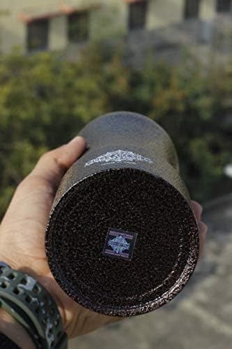 Indijska umjetnička vila boca od nehrđajućeg čelika Nova gusta kapica Antique bakar 34 oz, set od 3