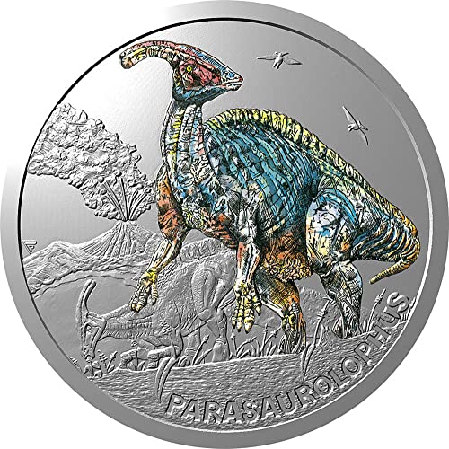 2023. de pretpovijesni svjetski powercoin parasaurolophus 1 oz srebrni novčić 1 $ niue 2023 dokaz