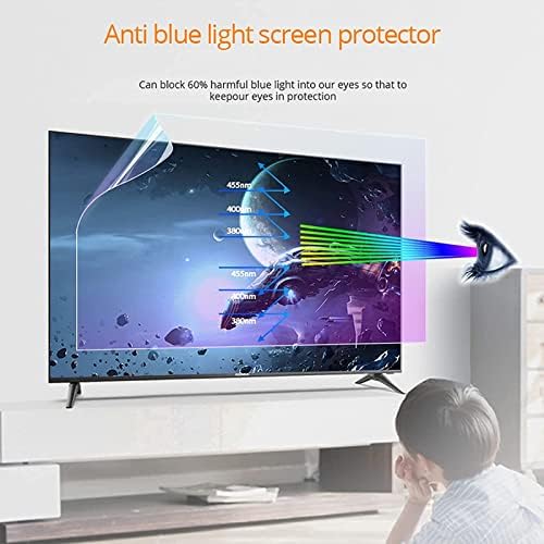 Drillyr 32-75 inčni TV ekran smrznutog zaštitnika, anti-zadirkivanje/Anti Plava svjetlost/Anti Scratch Film Ublažava soj za oči računala