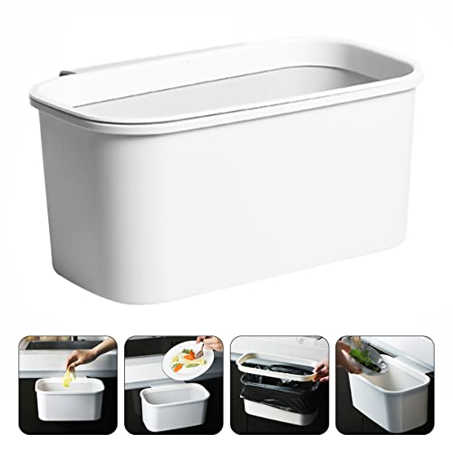 Solustre 6 PCS Counter sudoper kupaonica Mala kanta ili kanta ispod uredskog ormarića kompost siva spavaća soba za smeće poklopac za