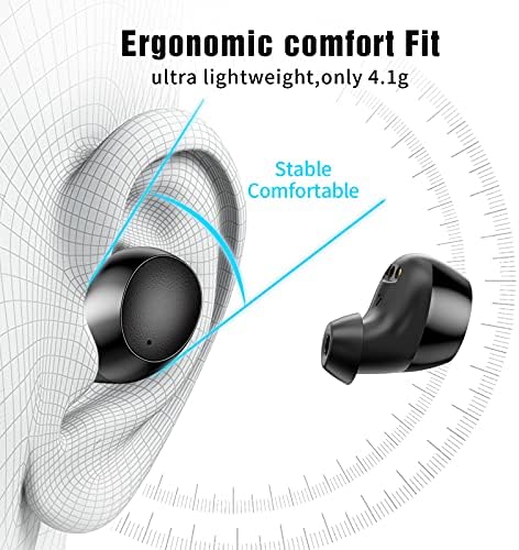 Bežični uši, Lanteso S21 True Bluetooth Earbuds Ukidanje buke Bluetooth 5.2 TWS Bluetooth slušalice s Mics Touch Control Bass Sound
