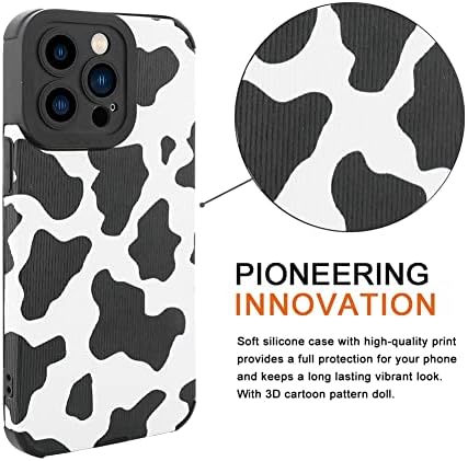 Tharlet krava za ispis za ispis za iPhone 13 pro max cover moda slatka krava uzorci bez klizanja vitka anti-ogrebotina lagana mekanog