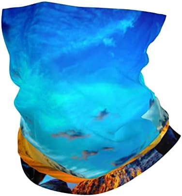 Višenamjenska Sportska traka za glavu za zalazak sunca plavog neba ležerna elastična bešavna traka za znoj maska za vrat pokrivala