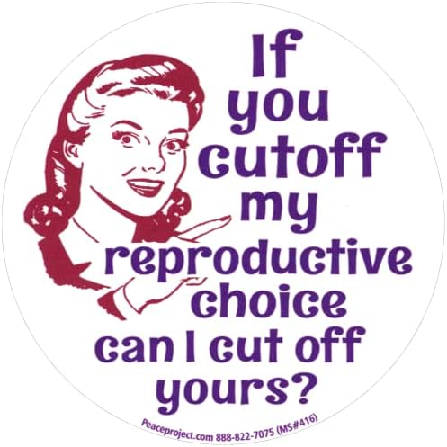 Ako prekinete moj reproduktivni izbor, mogu li odsjeći vaš? Izbornik malih magnetskih automobila naljepnica magnet naljepnica za ormariće