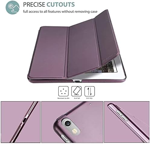 ProCase iPad Air 3 10,5 2019 / iPad Pro 10,5 2017 ljubičasta tanka paket tvrdih školjki s utikanim staklenim zaštitnikom zaslona