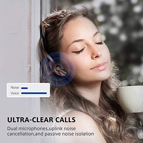 Bežični uši, [nadograđeno] Boltune Bluetooth v5.0 u uhu stereo [USB-C Quight Charge] IPX7 vodootporni bežični slušalice 40HOURS Vrijeme