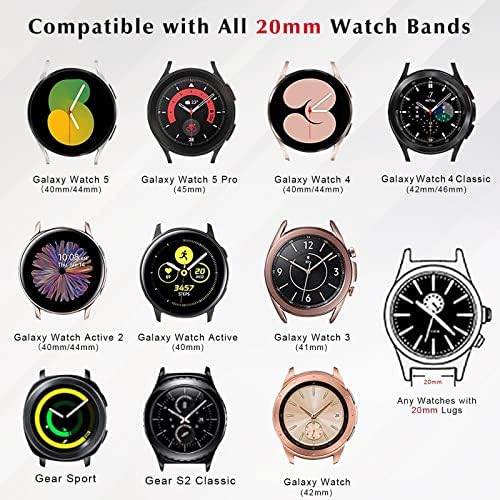 2-pakete alpske petlje kompatibilne za Samsung Galaxy Watch 5 Band/Galaxy Watch 5 Pro 45 mm/Galaxy Watch 4/Watch 4 Classic/Active 2