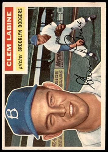 1956. Topps 295 Clem Labine Brooklyn Dodgers Ex/Mt Dodgers