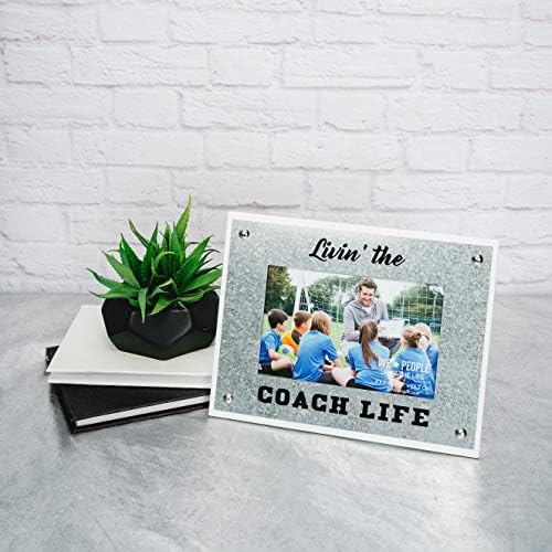 Tvrtka za poklon paviljona Livin 'The Coach Life 8,5x6,5 inča Easel stražnji okvir slike, sivi