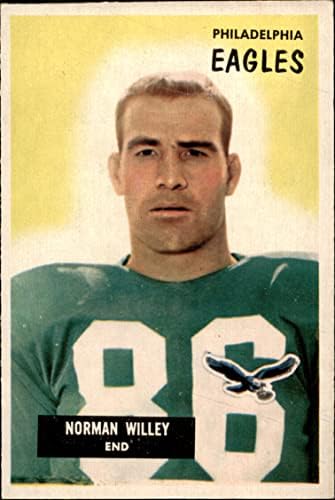 1955. Bowman 138 Norm Willey Philadelphia Eagles Ex/Mt Eagles Marshall