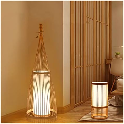 Podna svjetiljka za spavaću sobu Nova kineska svjetiljka B&B dnevni boravak bambusova svjetiljka čajne sobe Klub ukras od bambusova