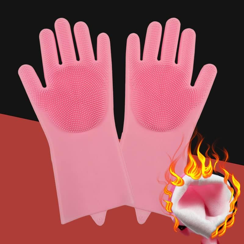 Visokotemperaturne Plus baršunaste silikonske rukavice za pranje posuđa artefakt za čišćenje kuhinje višenamjenske čarobne vodootporne
