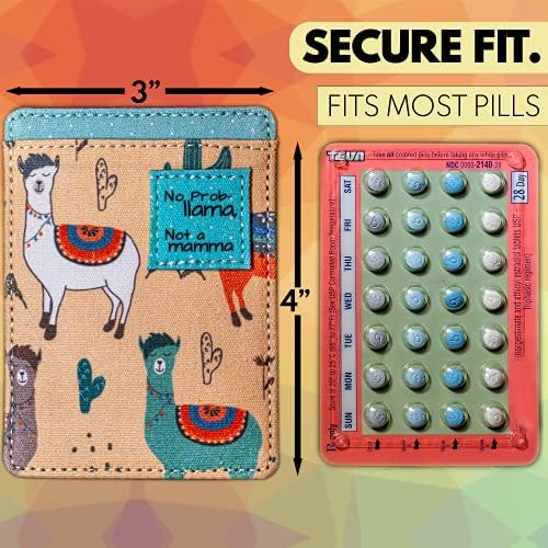 Futrola za kontracepcijske pilule držač za pakiranje lijekova-može držati do 4 do 3 pakiranja držač-Slatka, Slon, smiješna, pojedinačni