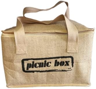Burlap piknik hladnjak trendovska torba izolirana mekana bočna prijenosna hladnjaka za piknik za izletnicu za putničku plažu piknik