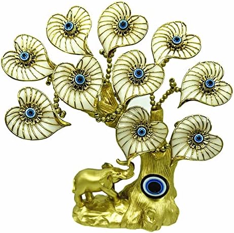 Tursko nazarsko plavo stablo za oči s sretnim slonovima zaštita zaštite poklona za bilo koju svrhu-10 s