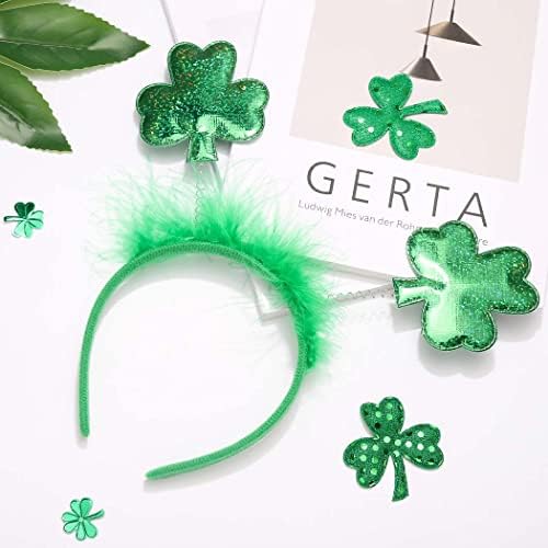 Patrika Irska traka za glavu s djetelinom i djetelinom zeleni Dodaci za kosu za žene i djevojke