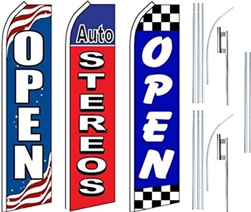 Usluge auto trgovine Super Flag 3 Pack & Poljaci-Open-AUTO SRETURE OPRENJENI