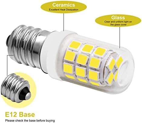 Temelj канделябра 3W E12 LED Kompaktni mali kukuruz žarulja snage 30 W Ekvivalent žarulje sa žarnom niti Hladna bijela 6000K 300LM