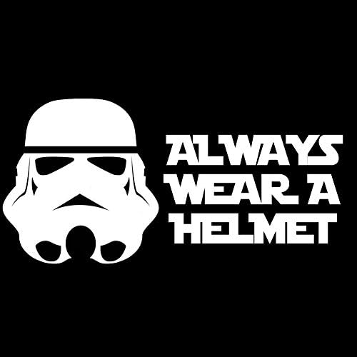Smiješno Stormtrooper uvijek nosi kacigu 6 naljepnica s vinilnim naljepnicama