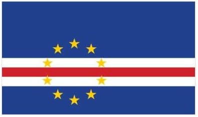 Cape Verdean naljepnica naljepnica naljepnica vinil izrađena u SAD -u