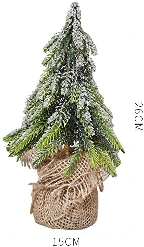 NC mini božićno drvce Velvet Mali božićno drvce Tabletop Dekorativni rekvizit Scena Izgled srebrnog baršunasta božićno drvce