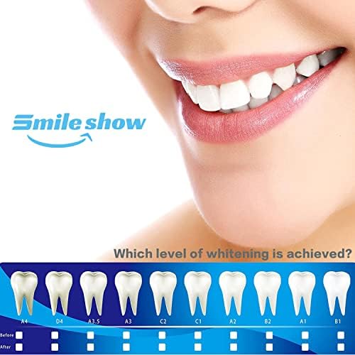 Smileshow trake za izbjeljivanje zuba, nova formula PAP+ za osjetljive zube, neklizavanje, 28 traka/14-tretvent dovoljno za kompletan