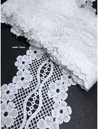 Yasez čipkasti tkanina ukras za vjenčanje za šivanje kućnih obrezivanja bilateralna simetrična voda topiva mlijeka