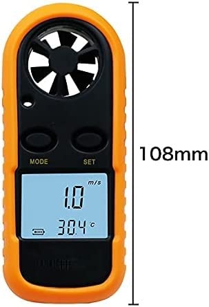 Digitalni anemometar 0-30m/s mjerač brzine vjetra -10 ~ 45C Tester Tester Anemometro s LCD pozadinskim osvjetljenjem Prikladan za nošenje