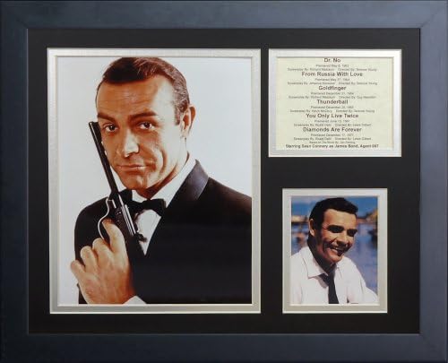 Legende nikad ne umiru James Bond Sean Connery Framed Photo Collage, 11 x 14 inča,