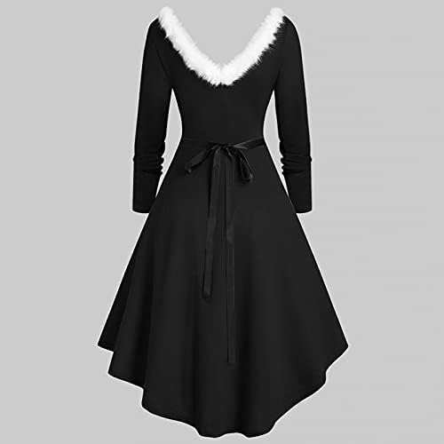Ženska Maksi haljina modna gotička Vintage večernja haljina velike veličine za Noć vještica dugih rukava za zabave