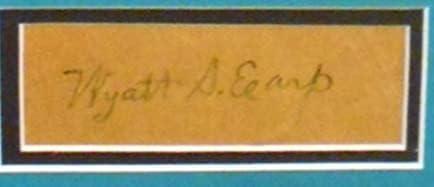 Autogram Vajatta Earpa na starom papiru. Najpoznatiji predstavnik zakona i strijelac iz 1800-ih