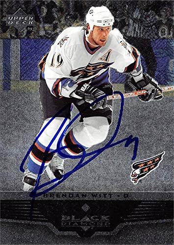 Skladište autografa 620291 Brendan Witt Hockey Card Autographed - Washington Capitals, SC 2005 Gornja paluba Crni dijamant - No.83