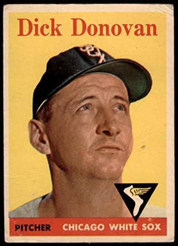 1958. Topps 290 Dick Donovan Chicago White Sox Good White Sox