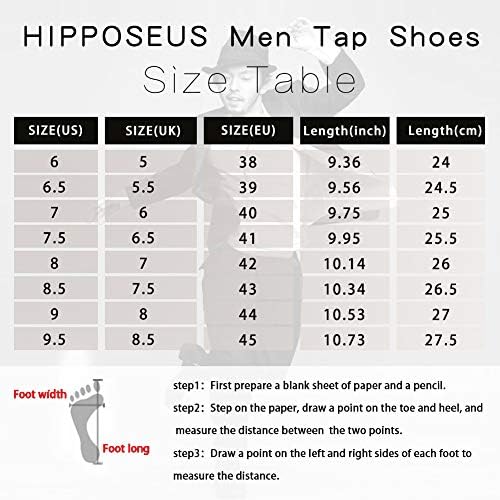 Hiposeus jazz tap plesne cipele s podijeljenim potplatom za muškarce
