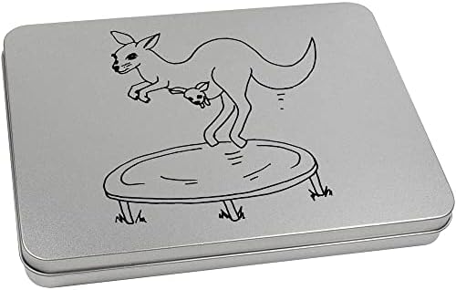 Azeeda 'kenguruo na trampolinu' metalna zglobna limenka za tiskanice / kutija za odlaganje