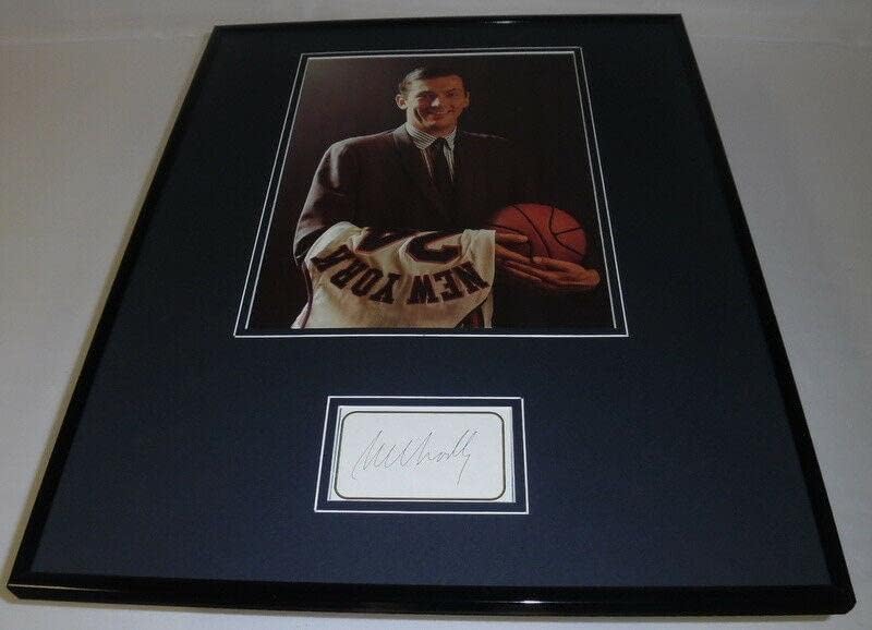 Bill Bradley potpisao je uokviren 16x20 zaslon fotoaparata JSA Knicks - Autografirane NBA fotografije