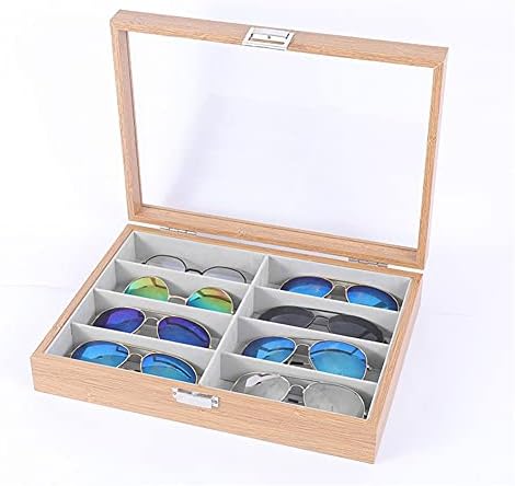 6/8 mrežasta kutija za pohranu naočala sunčane naočale od drvenog zrna višećelijska kutija za pohranu naočala kutija za prikupljanje