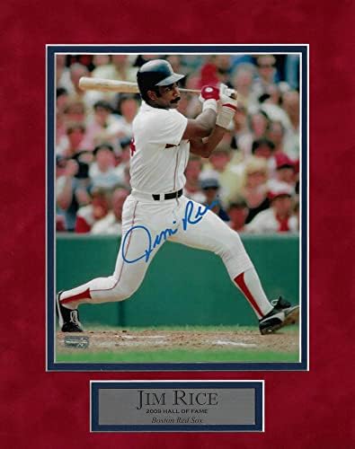 Jim Rice Autograph Photo Swing Color 11 × 14 - Fotografije s autogramiranim MLB -om