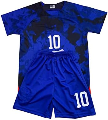 Luoxing-Veenn Kids Youths nogometni nogometni nogometni nogometni košulja kratka mladost 10 Uniforme obožavatelji dresova za dječake
