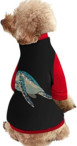 Smiješne morske kornjače tiskanje kućnih ljubimaca s kombinezonom pulovera s rukom za pse mačke s dizajnom