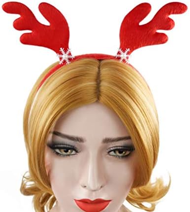 Pretyzoom crveni božićni dekorativni traka za glavu preslatke trake za kosu elk antler kosa obruči snježna pahuljica zabava favorizira