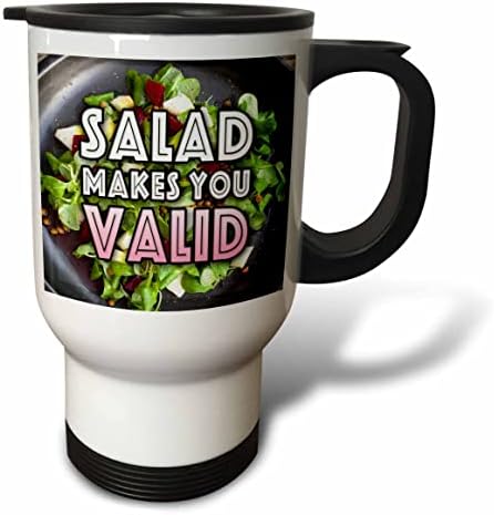 3Drose Slika riječi salata vas čini valjanim na slici salate - Putničke šalice