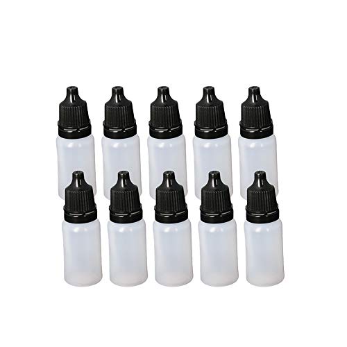 Bettomshin 10pcs 5ml PE plastične boce za odbacivanje, tanka bočica za usta stisnute tekuće kapljice za tekućine, tekući uzorak brtva