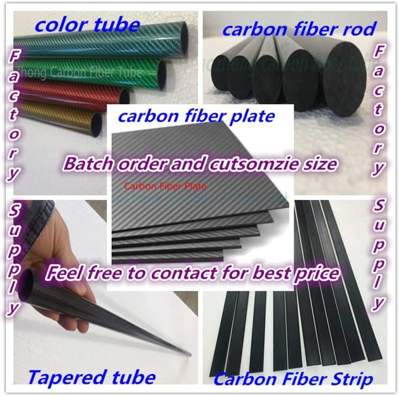 Promjer šipke od karbonskih vlakana 1,0 mm x L500 mm štap od ugljičnih vlakana dugi za ravninu RC, odijelo za RC model 1.0 * 500 mm