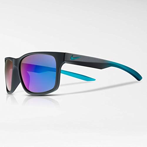 Nike Remens Se pravokutne sunčane naočale, Matte Black/Cinnibar okvir, 57 mm