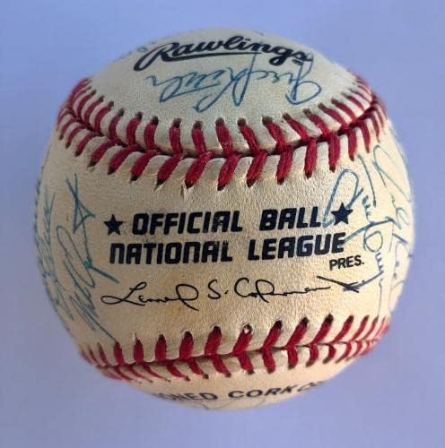 1996. San Diego Padres tim potpisao bejzbol-29 sigs- Gwynn/Hoffman JSA Pismo- Autografirani bejzbols