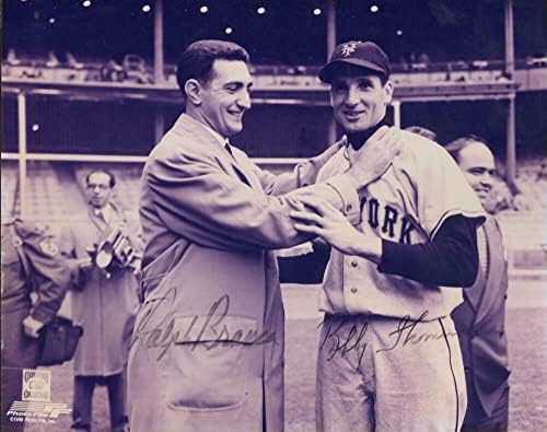 Ralph Branca Bobby Thomson snimio je svijet Potpisano 8x10 Fotografija W/CoA - Autografirane MLB fotografije