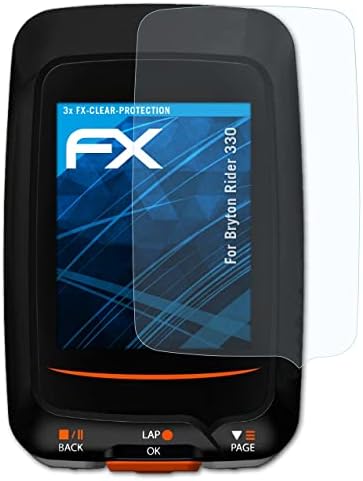 Zaštitna folija atFoliX za ekran, kompatibilna sa zaštitnim filmom Bryton Rider 330, Ultra Clear FX Protective Film
