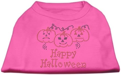 Mirage Pet Products 12-inčna sretna košulja za ispis iz Rhinestone za kućne ljubimce, srednje, svijetlo ružičaste