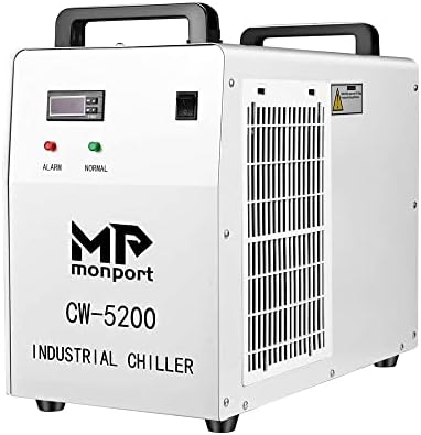 Monport 6L CW-5200 Industrijska hladnjaka za vodu za 50W-150W CO2 laserski graver za Monport 80W CO2 Laser Laser Engraving 0,6 KS maksimalni